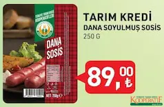 TARIM KREDİ DANA SOYULMUŞ SOSİS 250 G TARIM KREDİ DANA SOYULMUŞ SOSİS 250 G